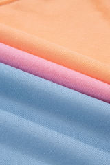 Sky Blue Colorblock Patchwork Drop Shoulder Sweatshirt