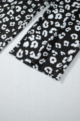 Leopard Wide Leg Pockets Plus Size Pants