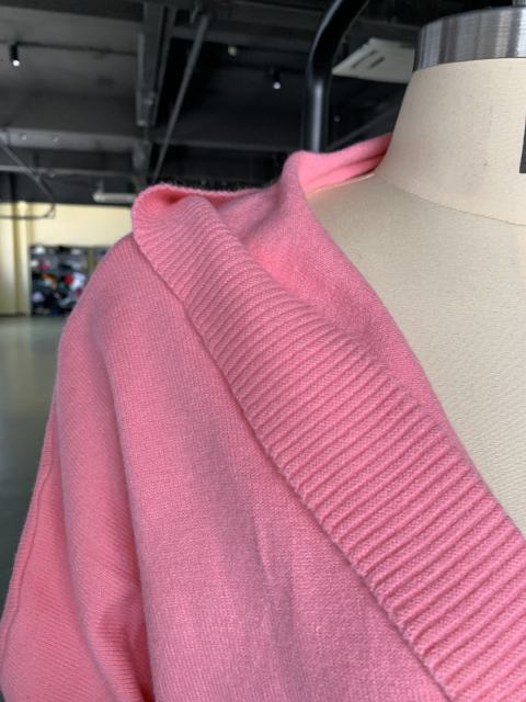 Hot Pink Solid Color Buttoned Hooded Cardigan