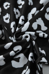 Leopard Wide Leg Pockets Plus Size Pants