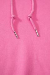Bonbon Fleece Lined Kangaroo Pocket Drawstring Chunky Hoodie