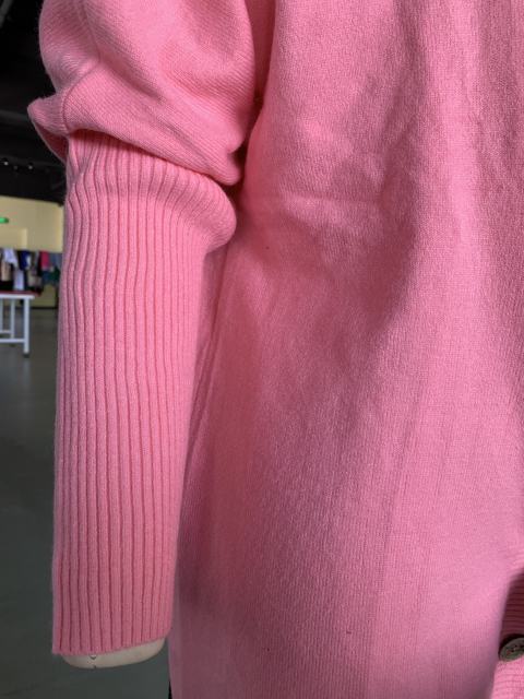 Hot Pink Solid Color Buttoned Hooded Cardigan