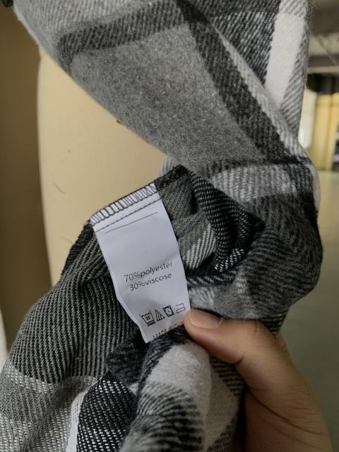 Grey Plaid Print Buttoned Long Hooded Shacket