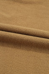 Camel Solid Fleece Lined Drop Shoulder High Low Sweatshirt