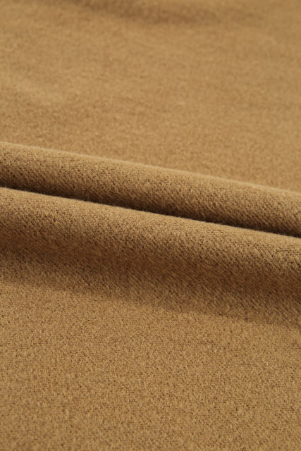 Camel Solid Fleece Lined Drop Shoulder High Low Sweatshirt