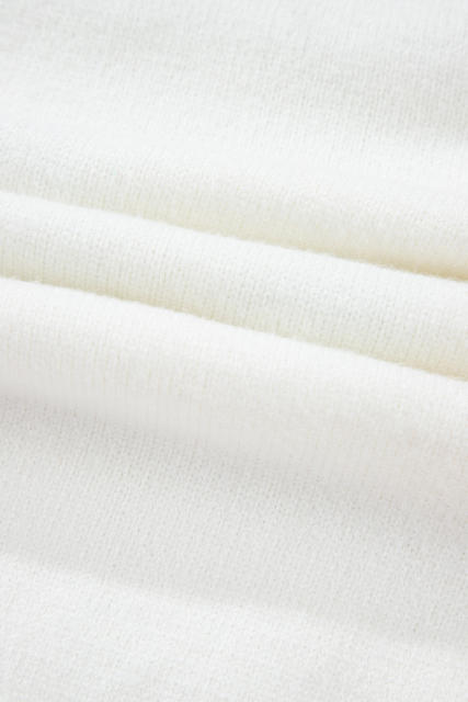 White Tinsel Merry AND Bright Pattern Plus Size Christmas Sweater