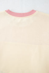 Meadow Mauve Colorblock Patchwork Drop Shoulder Sweatshirt