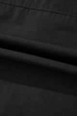 Black Flap Pockets Zip Up High Neck Vest