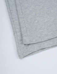 Gray Short Sleeve Top and Drawstring Pant Lounge Set