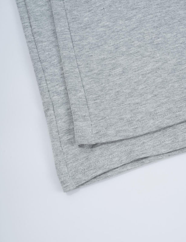 Gray Short Sleeve Top and Drawstring Pant Lounge Set