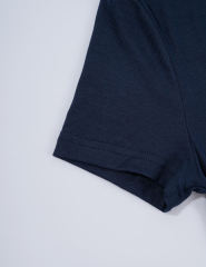 Navy Blue Short Sleeve Top and Drawstring Pant Lounge Set