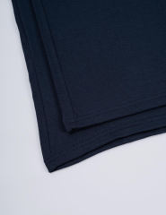 Navy Blue Short Sleeve Top and Drawstring Pant Lounge Set