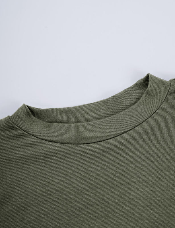 Army Green Short Sleeve Top and Drawstring Pant Lounge Set