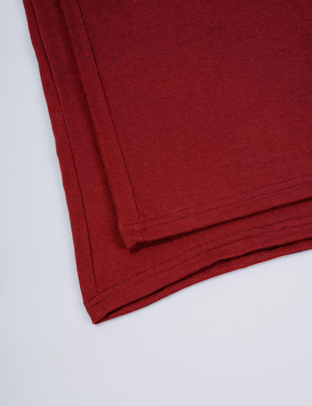 Wine Red Short Sleeve Top and Drawstring Pant Lounge Set