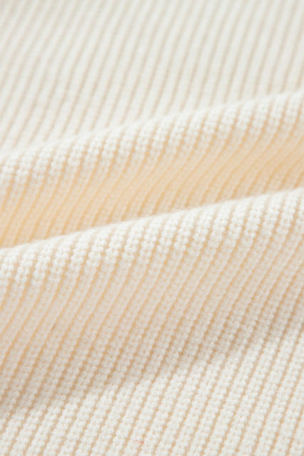 Beige Tinsel Holly Jolly Graphic Classic Sweater