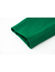 Green Solid Color Lapel Collar Blazer Coat