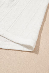 Jet Stream Textured Patched Pocket Short Sleeve Top Drawstring Shorts Set