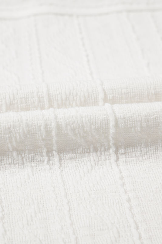 Jet Stream Textured Patched Pocket Short Sleeve Top Drawstring Shorts Set