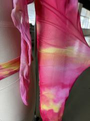 Rosy Abstract Print 3pcs Bikini and Beach Cover Set