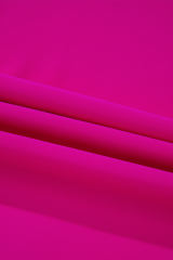 Rose Red Oversized Color Block Boat Neck Tunic Blouse