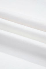 White MAMA Printed Tee and Plaid Shorts Lounge Set