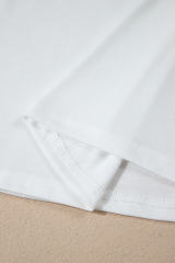 White Rainbow Striped T Shirt and Shorts Set