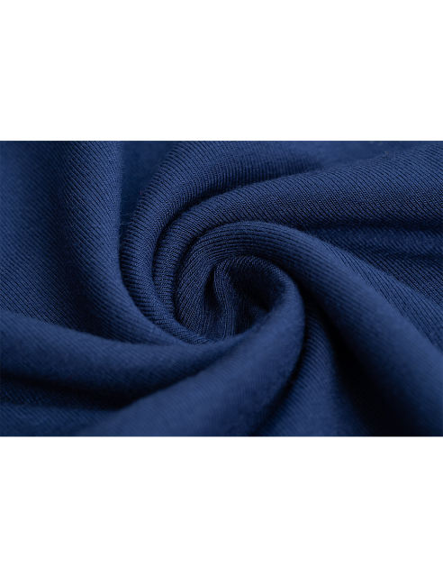 Navy Blue Solid V Neck Slim Fit Short Sleeve Top