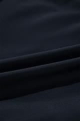 Black Color Block Ric Rac Trim U Neck One Piece Swimsuit