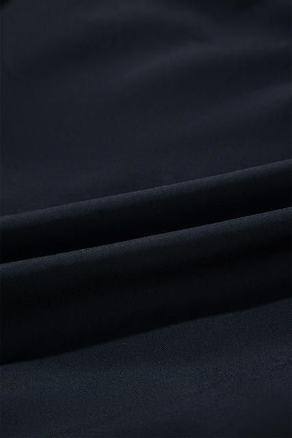 Black Color Block Ric Rac Trim U Neck One Piece Swimsuit