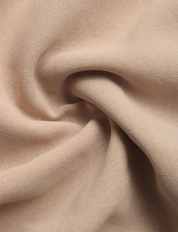 Khaki Lace-up V Neck Pleated Puff Sleeve Tops