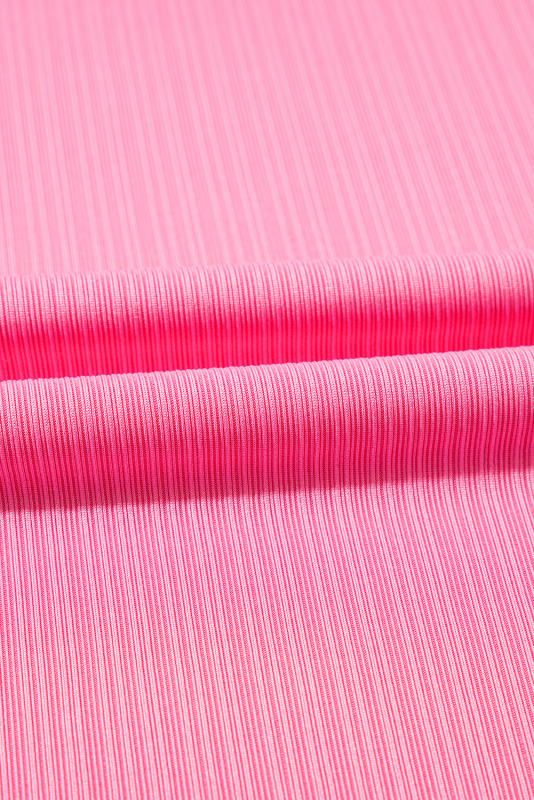 Bonbon Textured Ruffle Trim Crop Vest Lace-up Long Skirt Set