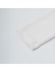 White Star Printed Long Sleeve Crop Top