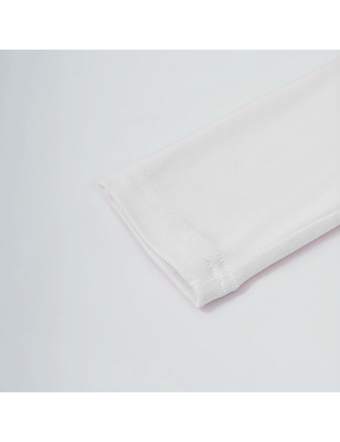 White Star Printed Long Sleeve Crop Top