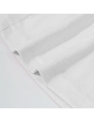 White Star Printed Long Sleeve Crop Top