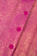 Rose Red Metallic Sheen Short Sleeve Buttoned Front Casual Shirt