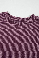 Toadstool Plain Corded Knit Mock Neck T Shirt