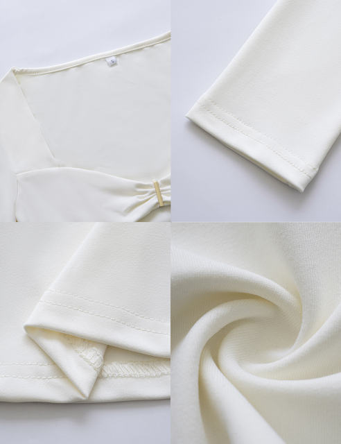 Apricot Cut-out Slim Fit Long Sleeve Crop Top