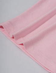 Pink Button U Neck Crop Top and Drawstring Pants Set