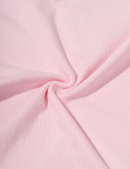 Pink Button U Neck Crop Top and Drawstring Pants Set