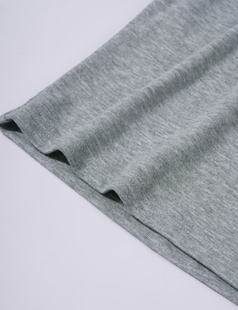 Grey Button U Neck Crop Top and Drawstring Pants Set