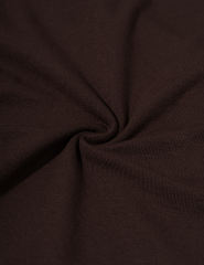 Brown Button U Neck Crop Top and Drawstring Pants Set