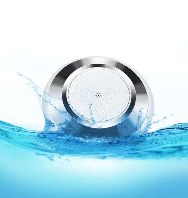 QuYie Wifi Control 316L Stainless Steel IP68 Surface Mounted Underwater Lights 18w 24w 35w RGBW Led Swimming Pool Light