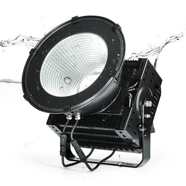 QuYie  SMD Engineering Construction Search Tower Crane Lamp 100w 600w Big Power Led Flood Light