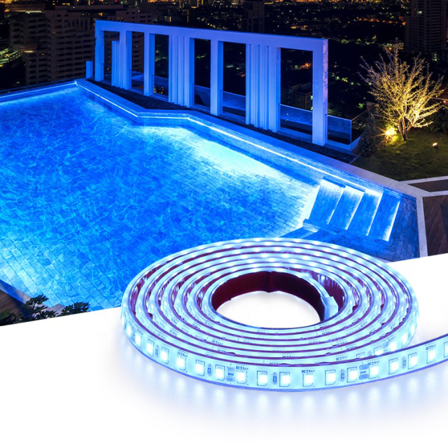 QuYie12V Rgb Swimming Pool Lights Smd 5050 Red Blue Yellow Color 30 Led Ip68 Underwater Led Light Strip Waterproof