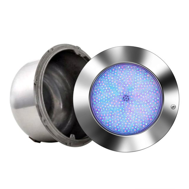 QuYie 10 Inch Large LED Multicolor Inground Pool Light with 50 Foot Cord for Wet Niche