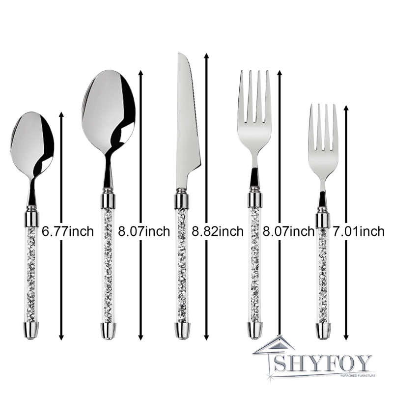 Luxury Cutlery and Eating Utensils, Modern Style Silverware fills with