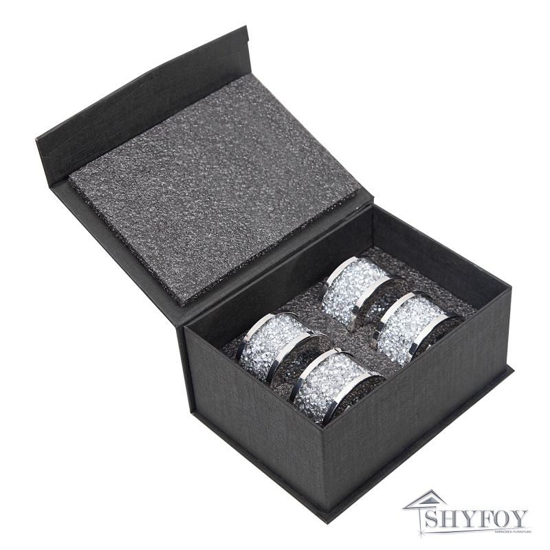 SHYFOY Silver napkin rings set of 4 / SF-MP026