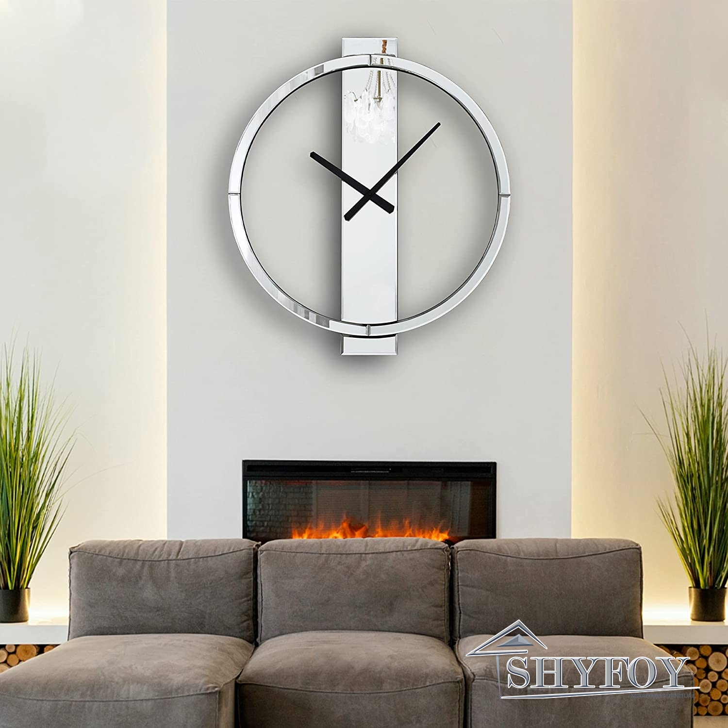 FCX-CLOCKUHR 3D Acrylic World Map Wall Clock, Living Room India | Ubuy