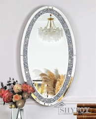 SHYFOY Oval Long Wall Mirror for Living Room Decor, 36" L x 23" W Decorative Mirrors for Wall /SF-WM112