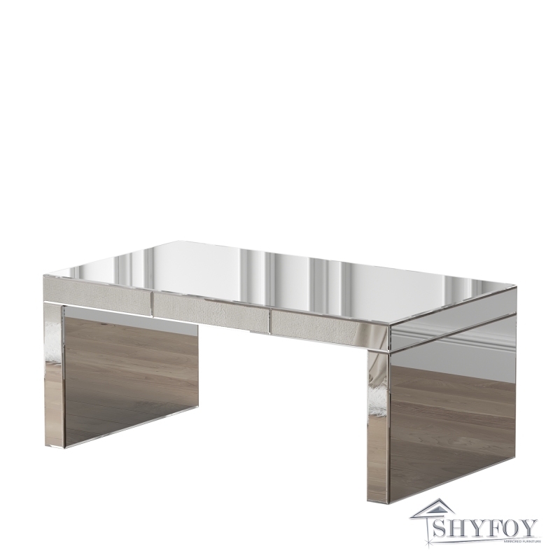 SHYFOY Rectangle Glass Sled Coffee Table / SF-CF095